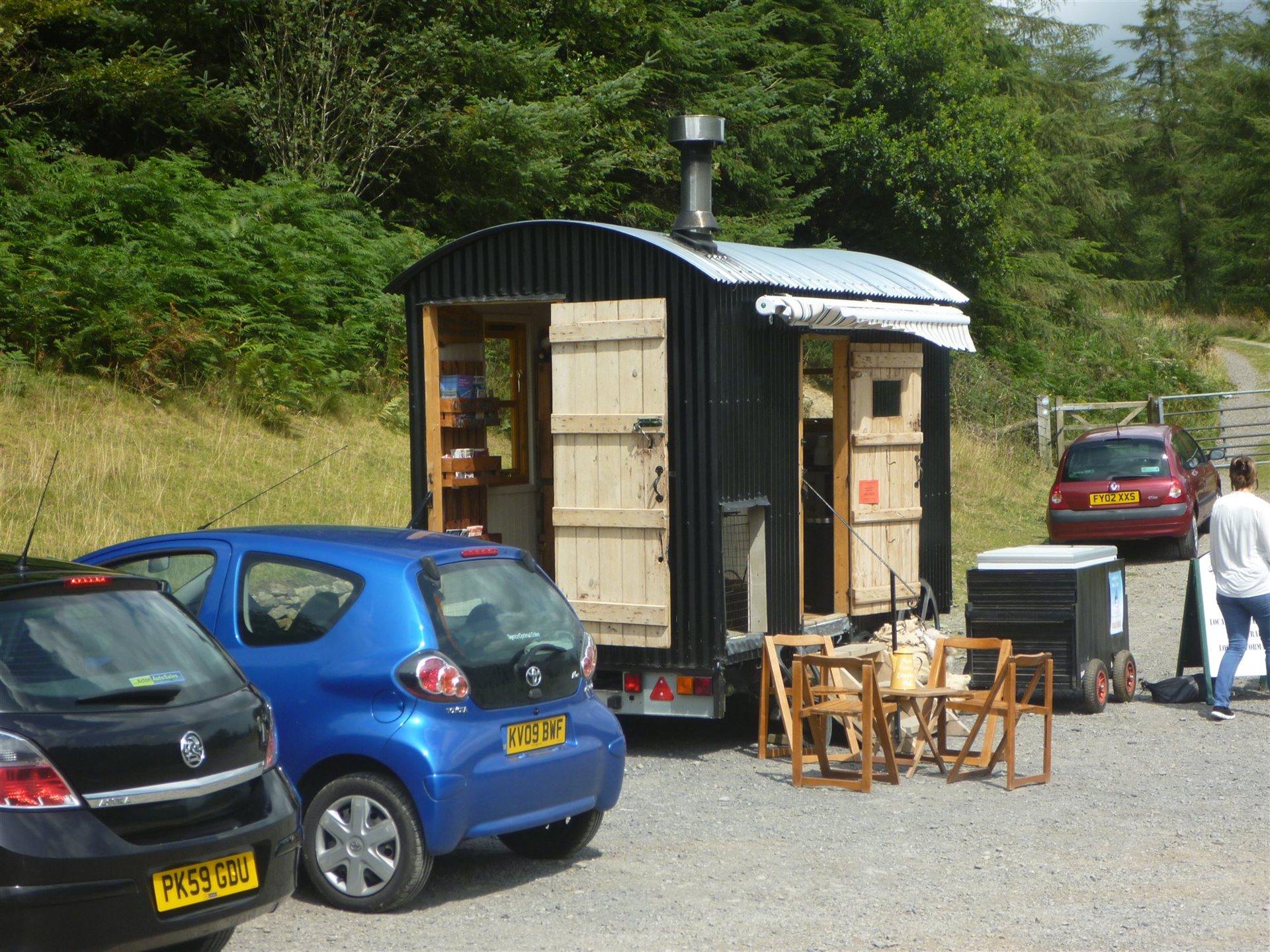 Refreshment van at Bwlch Penbarras car park